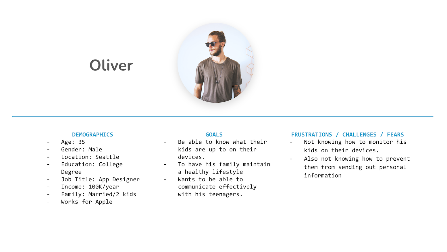 Shield Personas - Oliver