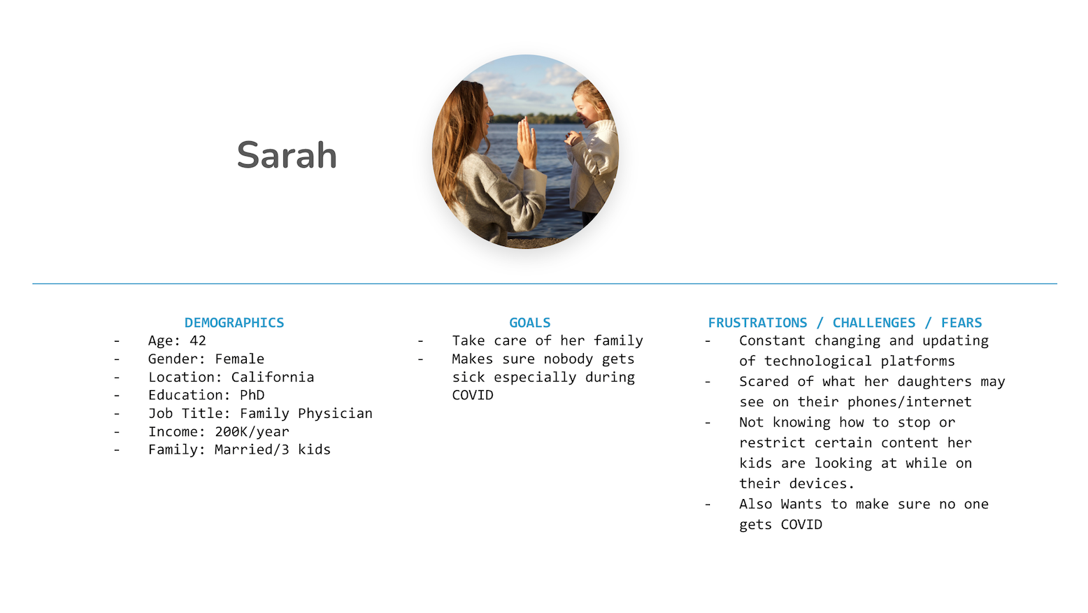 Shield Personas - Sarah